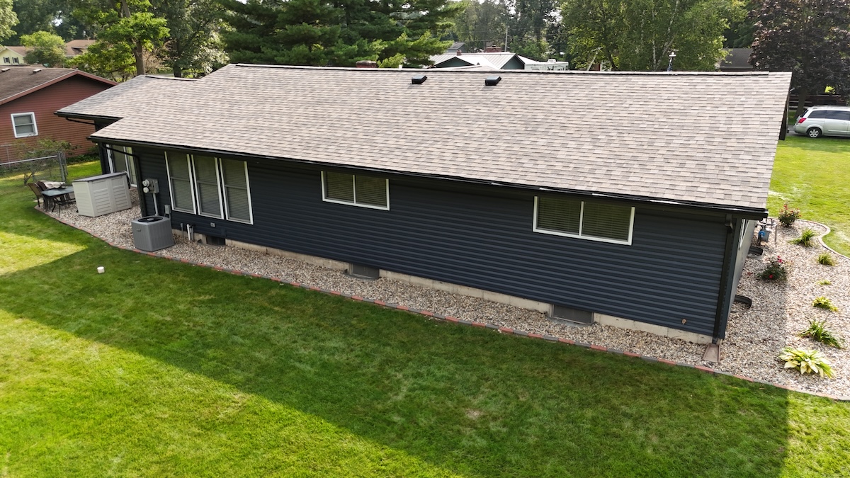 new asphalt roofing installation