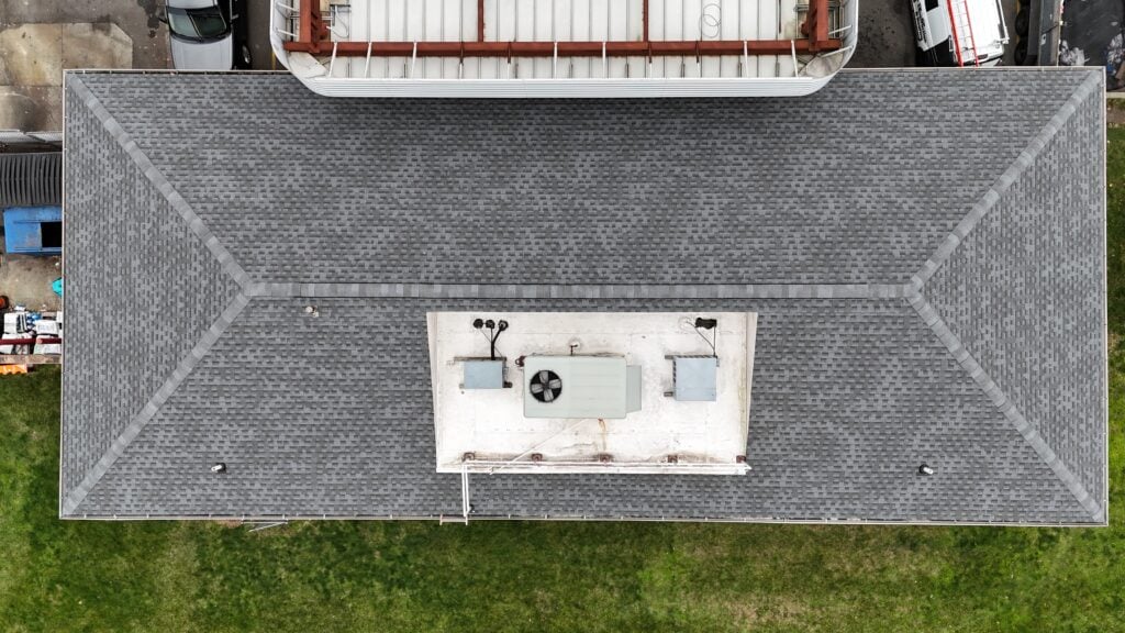 a big vent on a roof