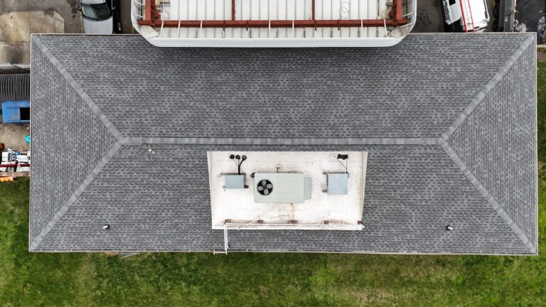a big vent on a roof