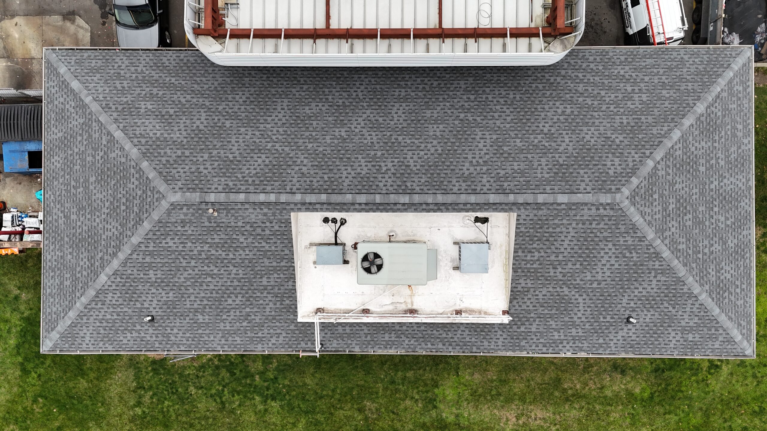 a big vent on a roof