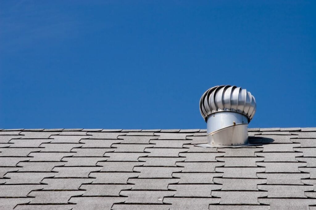 turbine vent on a roof