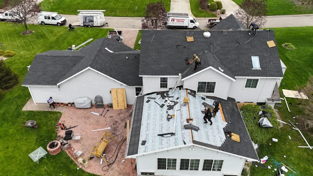 Oneway construction and roofing workers