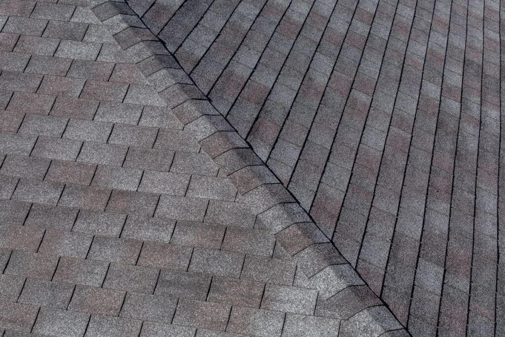 class 4 impact resistant shingles dark grey shingles close up