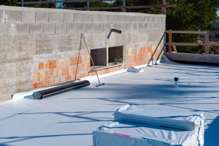 pvc membranes on the floor